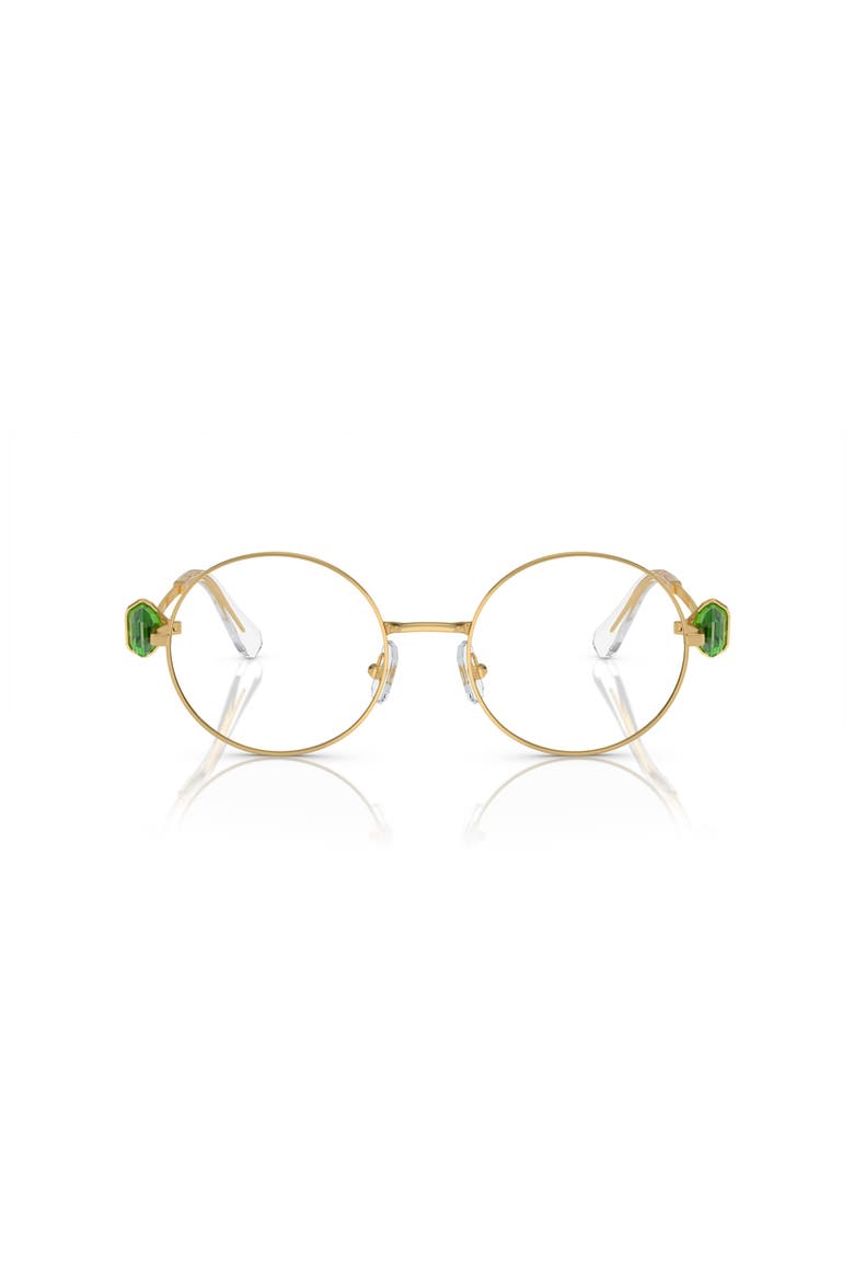 53mm Round optical glasses, Alternate, color, Gold