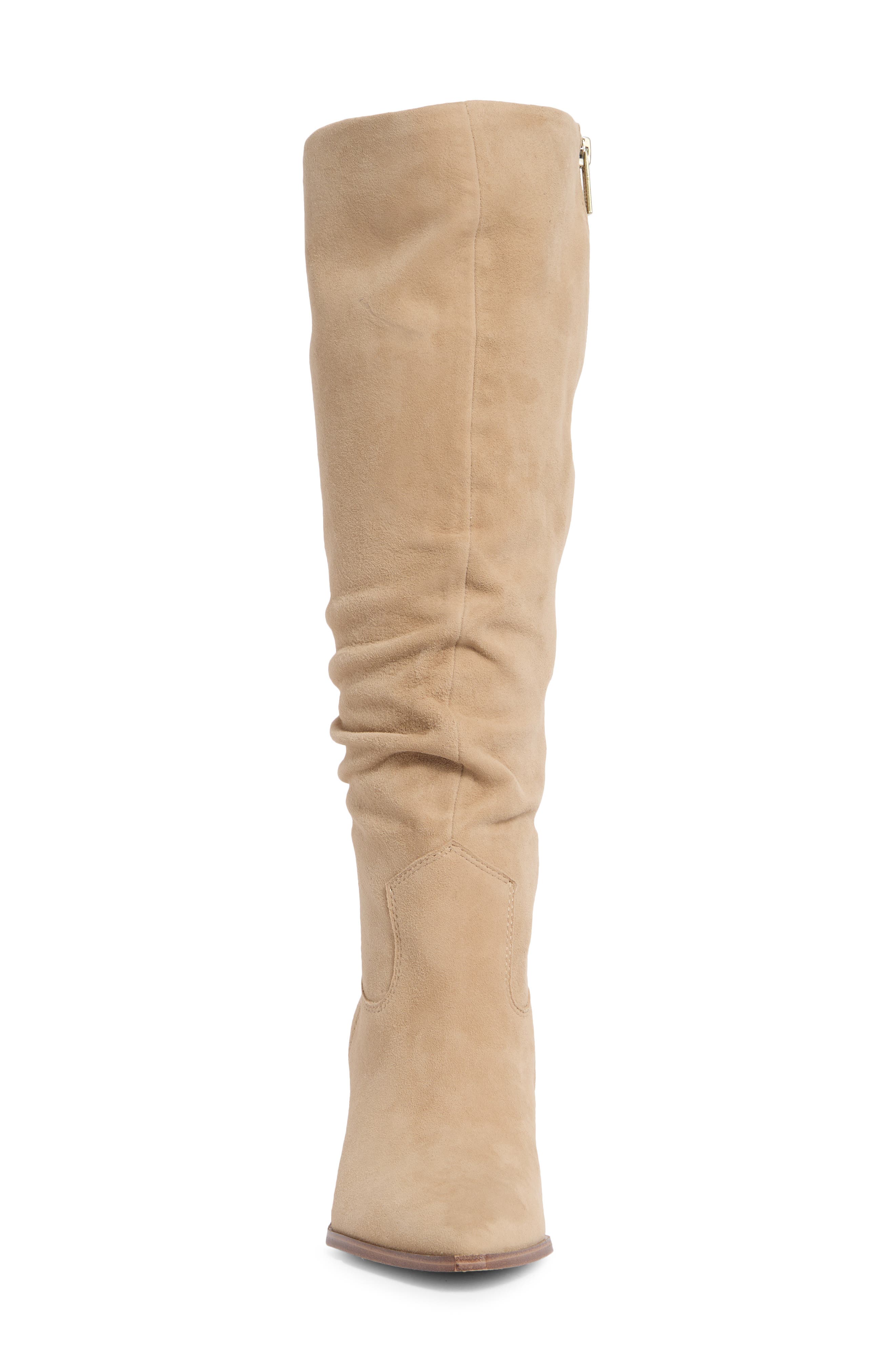 Kindre Wide Calf Leather Boot, Alternate, color, TORTILLA