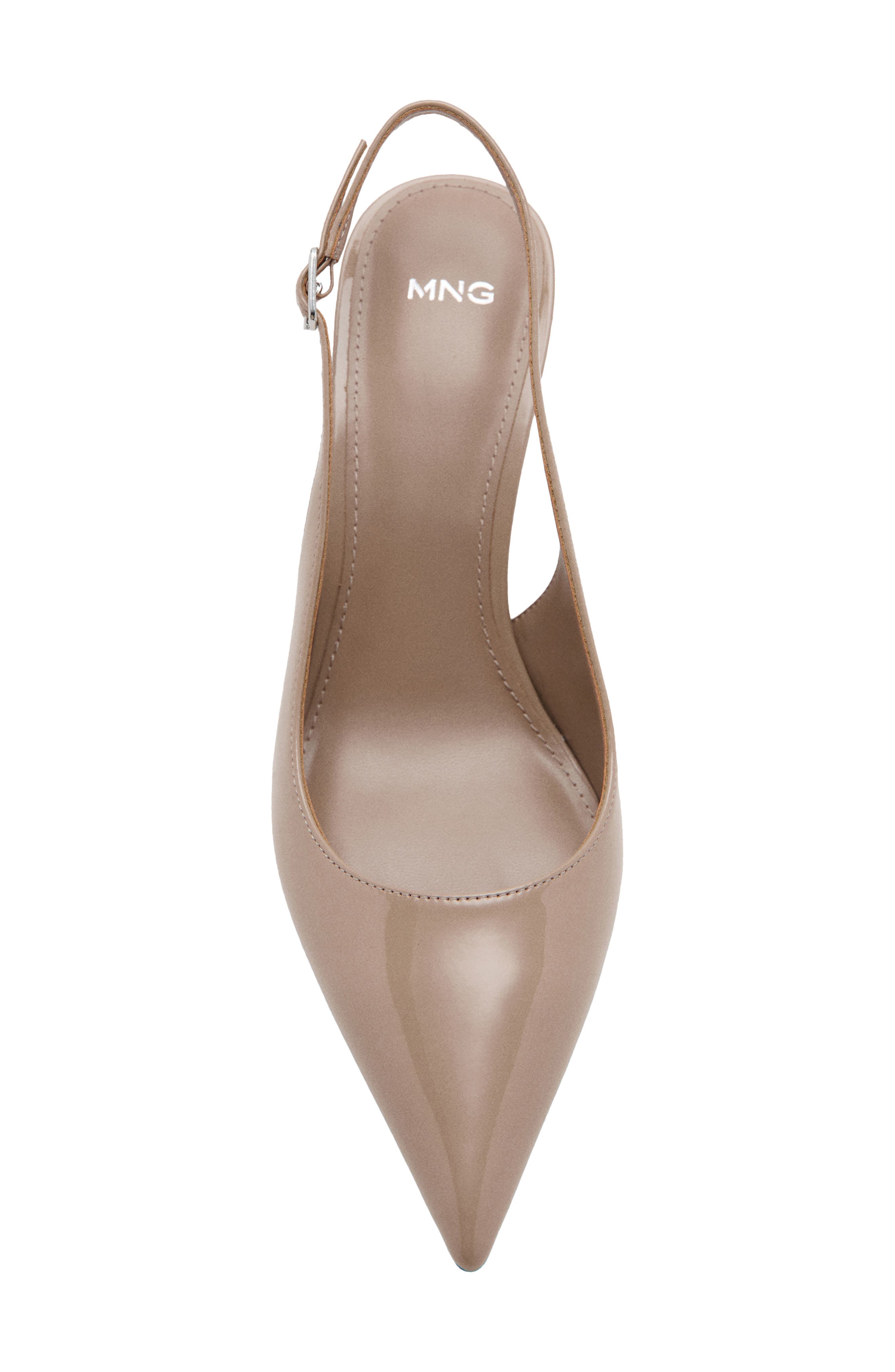 Pointed Toe Slingback Pump, Alternate, color, BEIGE