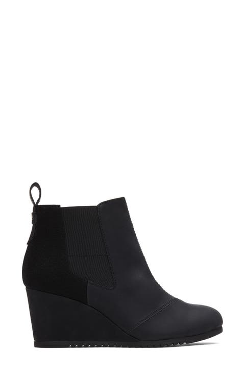 Bailey Herringbone Wedge Bootie