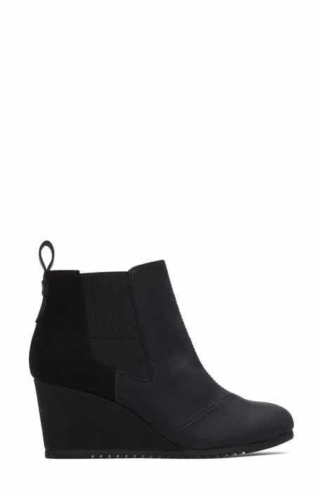 Bailey Herringbone Wedge Bootie