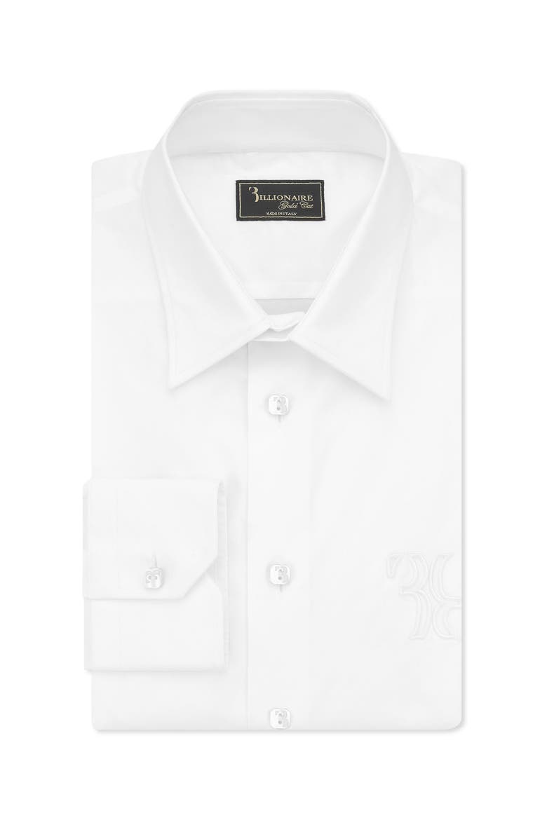 Embroidered Cotton Shirt Loose Fit Men, Alternate, color, white