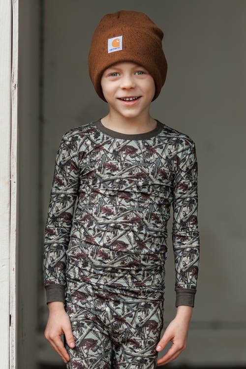 Fletch Hidden Camo 2 Piece Pajama Set In Gray