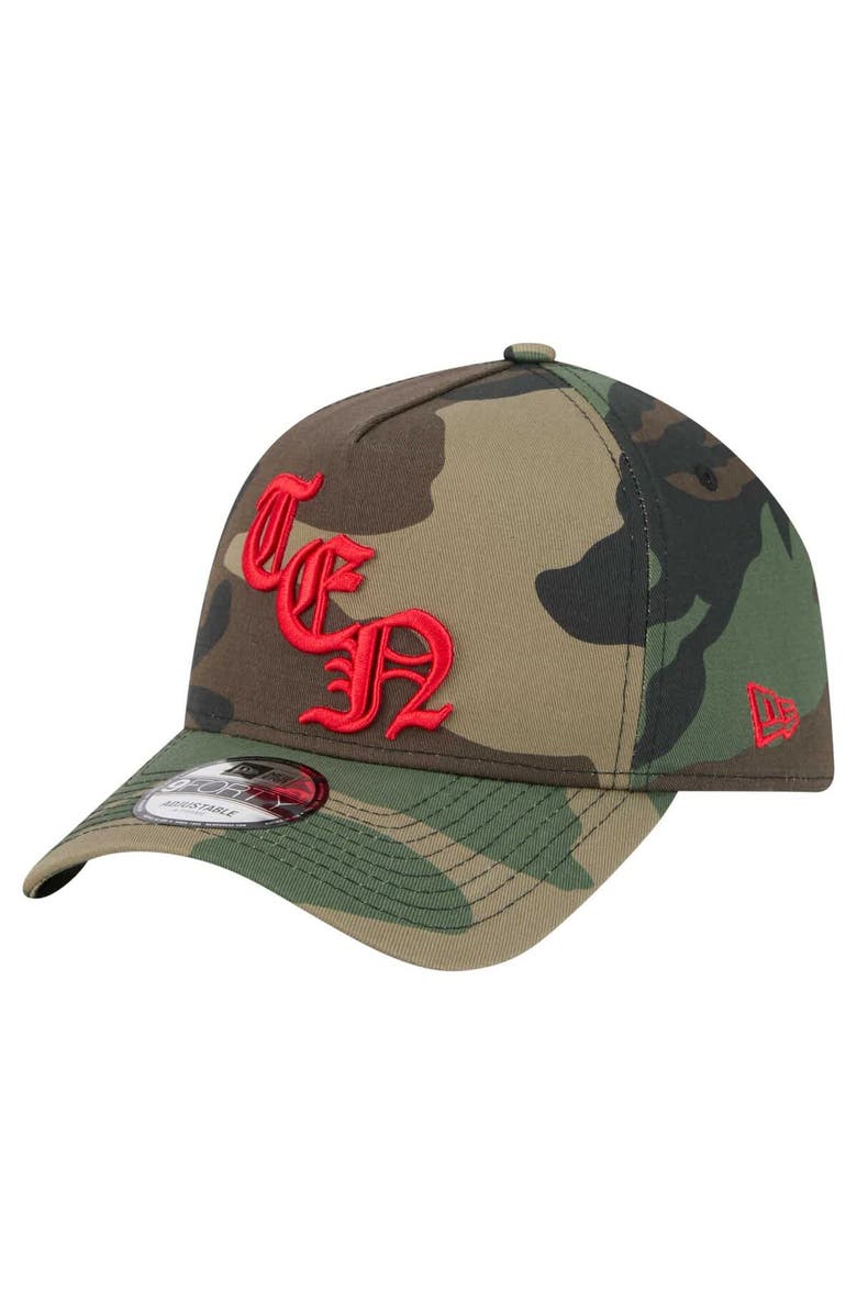 New Era Men's New Era Camo Tennessee Titans Mystic Camo A-Frame 9FORTY Adjustable Hat, Main, color, Camo
