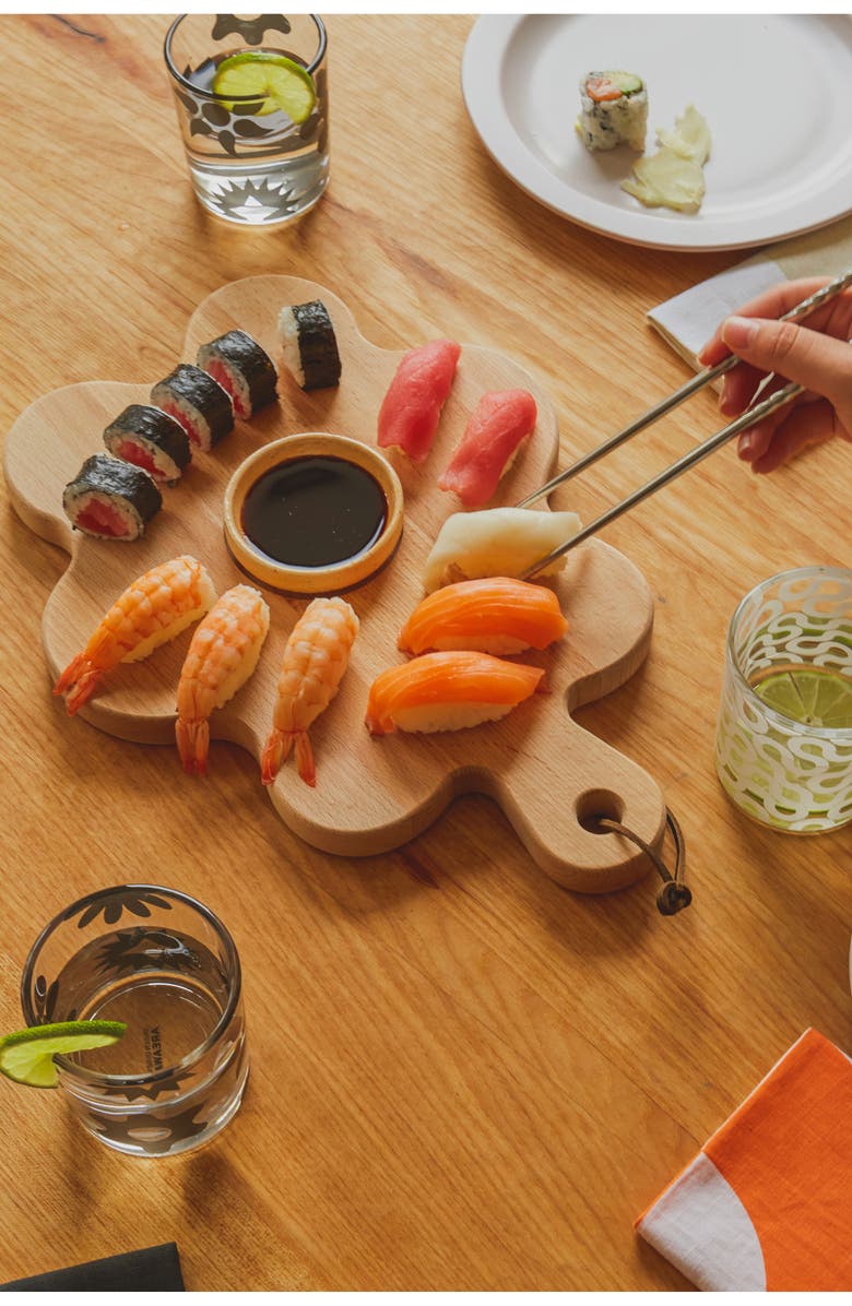 Areaware Serving Friends Wood Board, Alternate, color, Brown