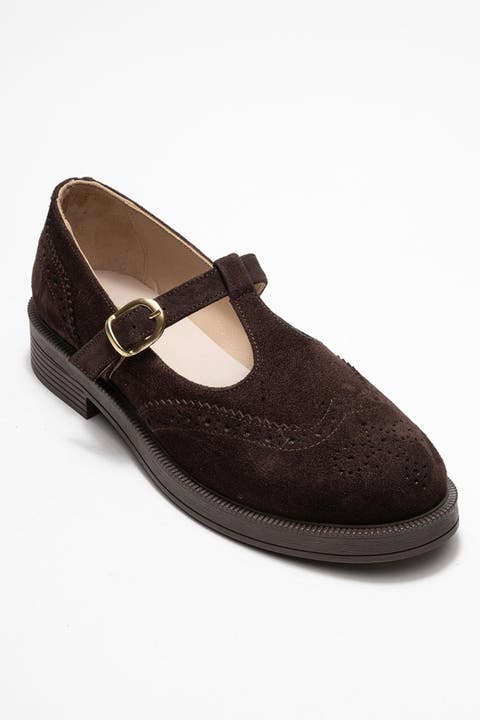 Janney Leather Strap Loafers