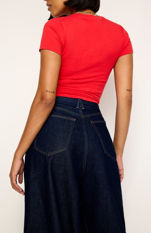 Good American High Waist Pleated Wide Legs In Indigo716