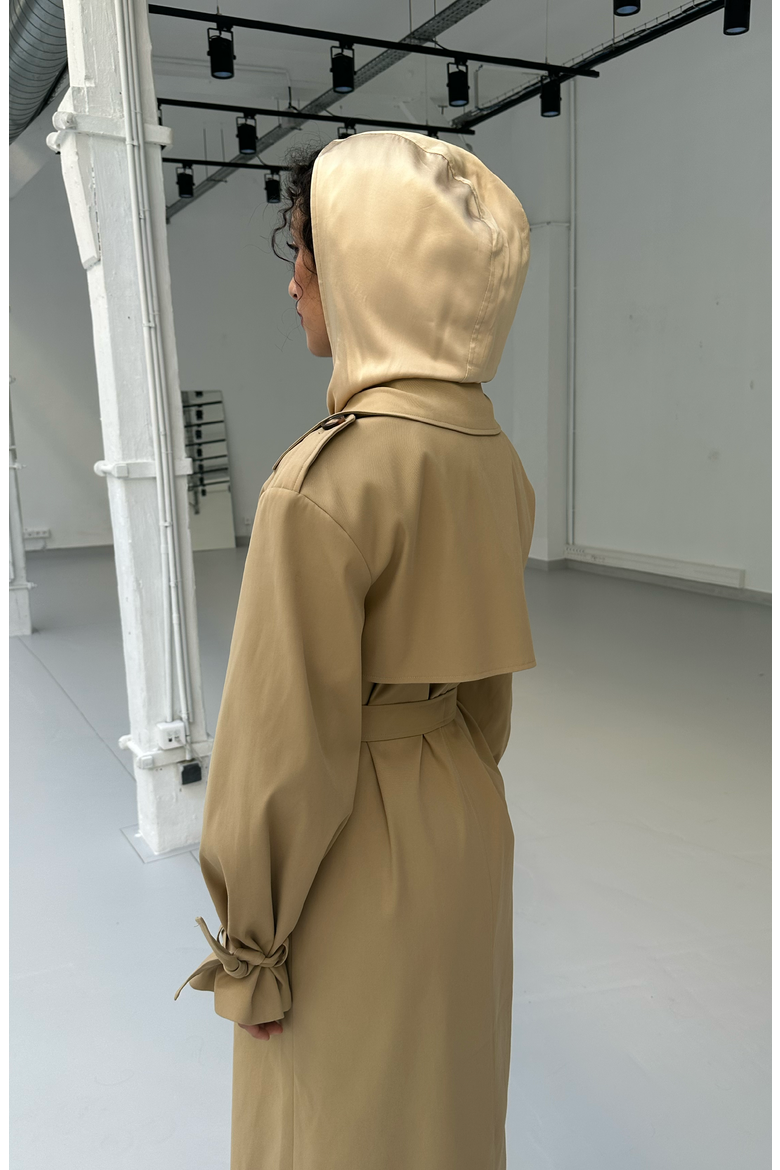 Aurora Trench Coat, Alternate, color, Camel