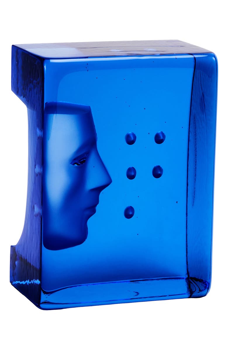 Kosta Boda Azur Blue Crystal Décor, Main, color, Look/ Blue