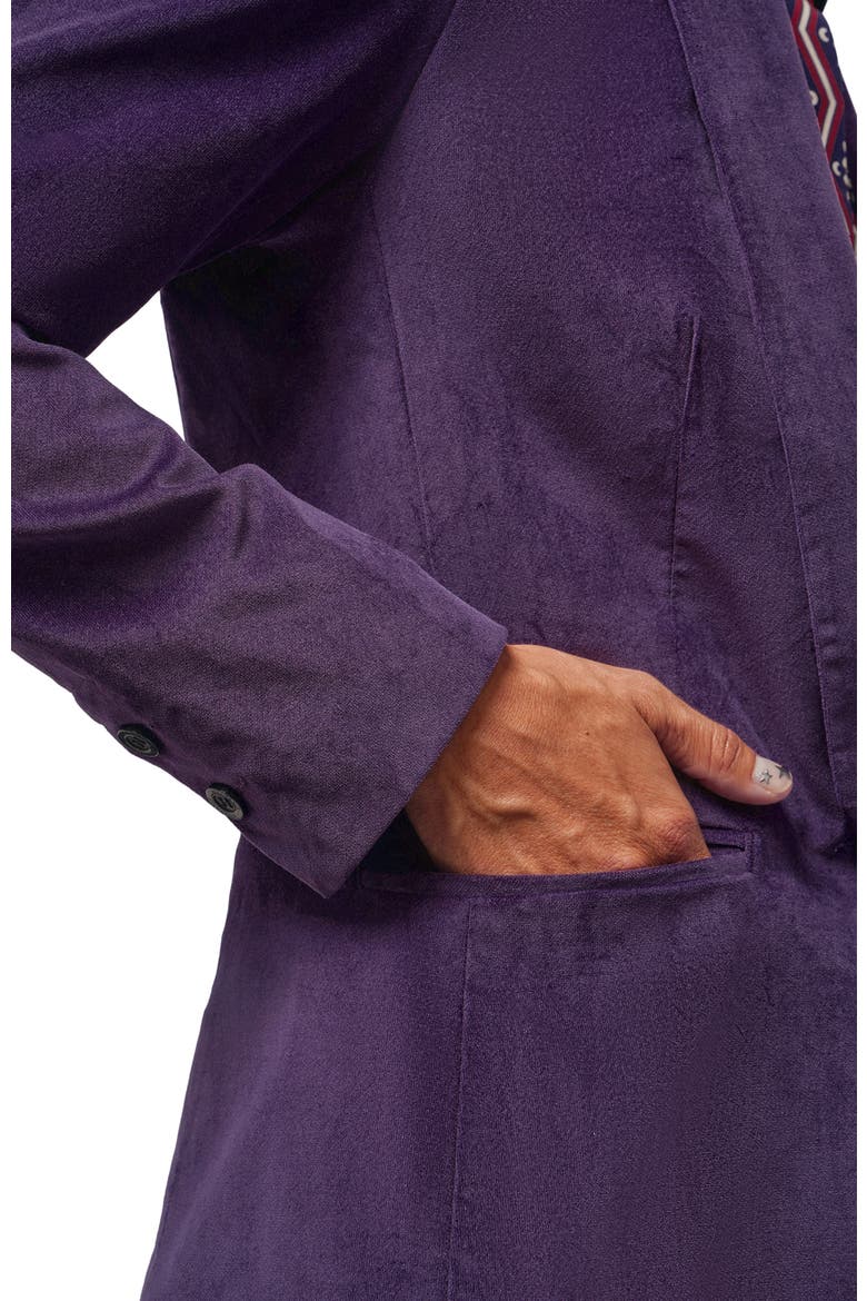 The Empower Velveteen Tux Blazer, Alternate, color, PLUM