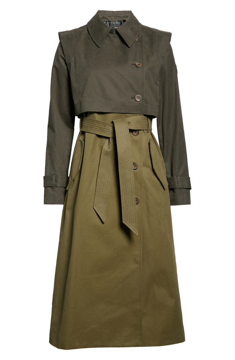 Ted Baker London Eden Colorblock Waterproof Trench Coat, Alternate, color, 