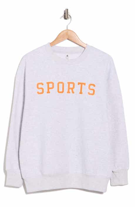 90 DEGREE BY REFLEX Varsity Vault Fleece Graphic Sweatshirt