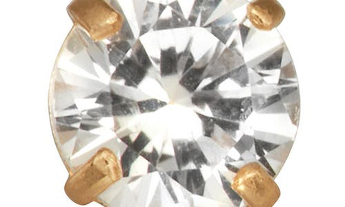 Fzn Gemstone Stud Earrings In Silver