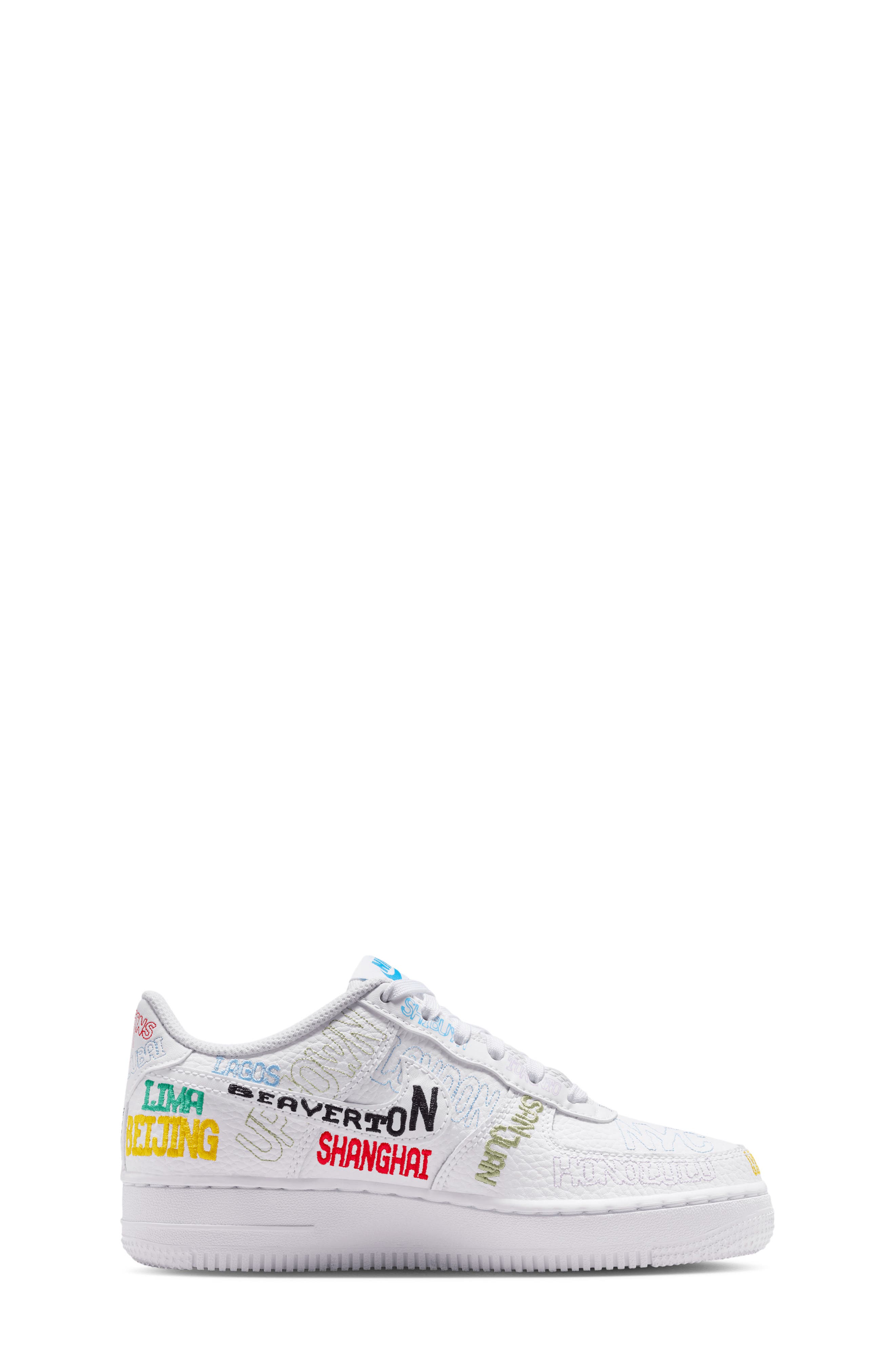Kids' Air Force 1 Basketball Sneaker, Alternate, color, WHITE/ WHITE