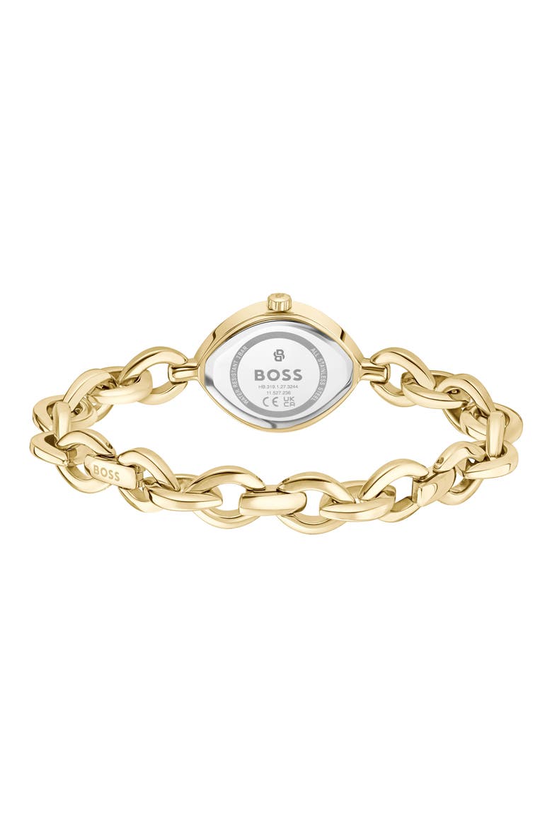 Fiora Contoured Black Bracelet Watch, 29mm x 22.4mm, Alternate, color, BLACK