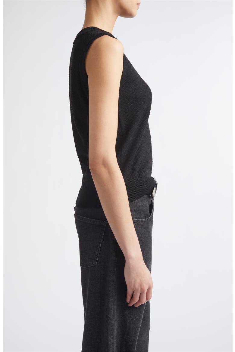 Sleeveless Wool Blend Knit Shell, Alternate, color, 22 BLACK