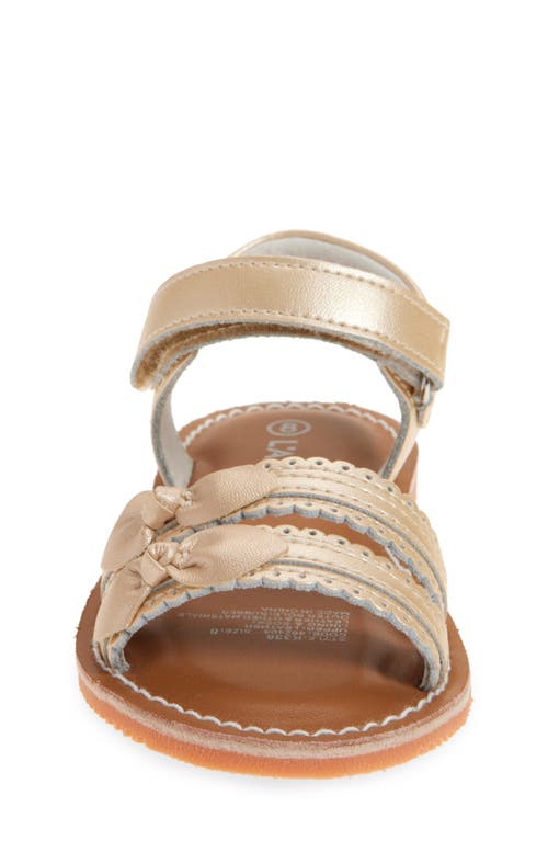L'amour Kids' Josie Scallop Sandal In Gold