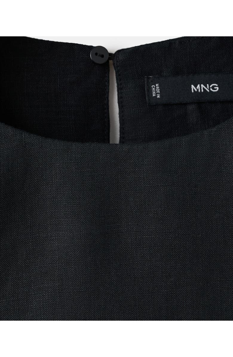 MANGO Linen Crop Top, Alternate, color, 