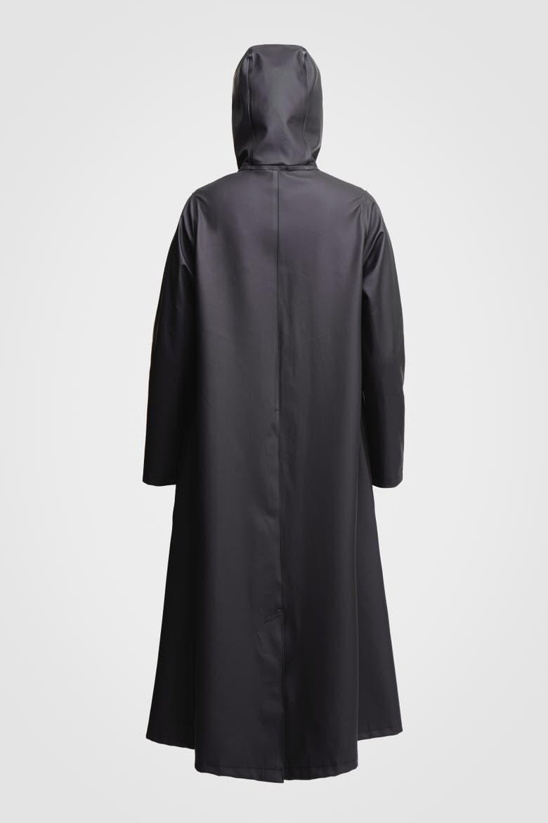 Mosebacke Long Raincoat, Alternate, color, Black