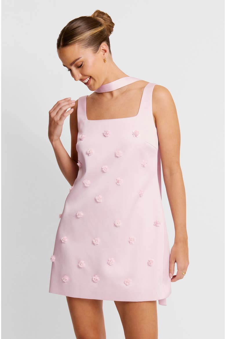 Beaded Strappy Mini Dress, Alternate, color, Lilac