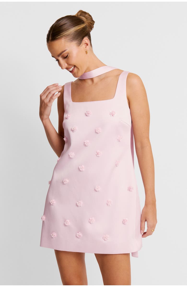 Six Stories Beaded Strappy Mini Dress, Alternate, color, Lilac