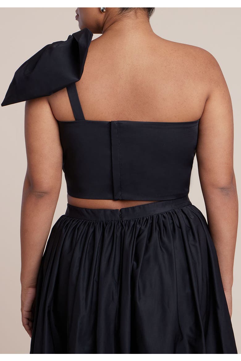Crop Top With Large Bow, Alternate, color, BLACK ONYX