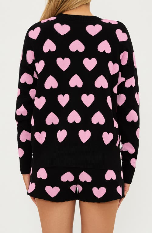 Shop Beach Riot Callie Crewneck Sweater In Love Heart