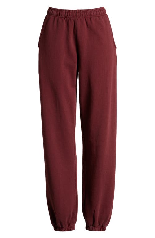 Melody Ehsani Gender Inclusive Heavy Fleece Sweatpants In Oxblood