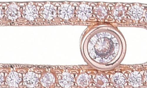 Adornia 14k Rose Gold Plated Adjustable Dancing Stone Necklace In Gold