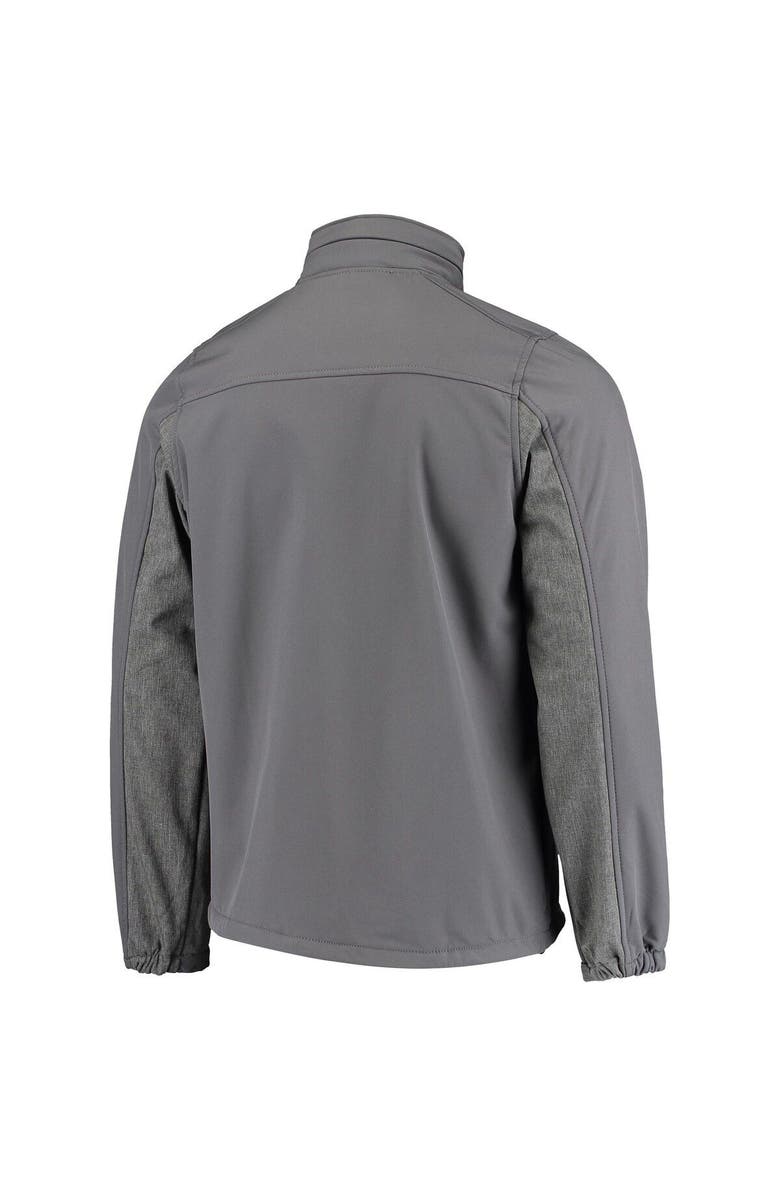DUNBROOKE Men's Dunbrooke Graphite Cleveland Browns Circle Zephyr Softshell Full-Zip Jacket, Alternate, color, Graphite