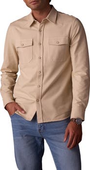 The Normal Brand Tentoma Cotton Stretch Twill Snap-Up Western Shirt