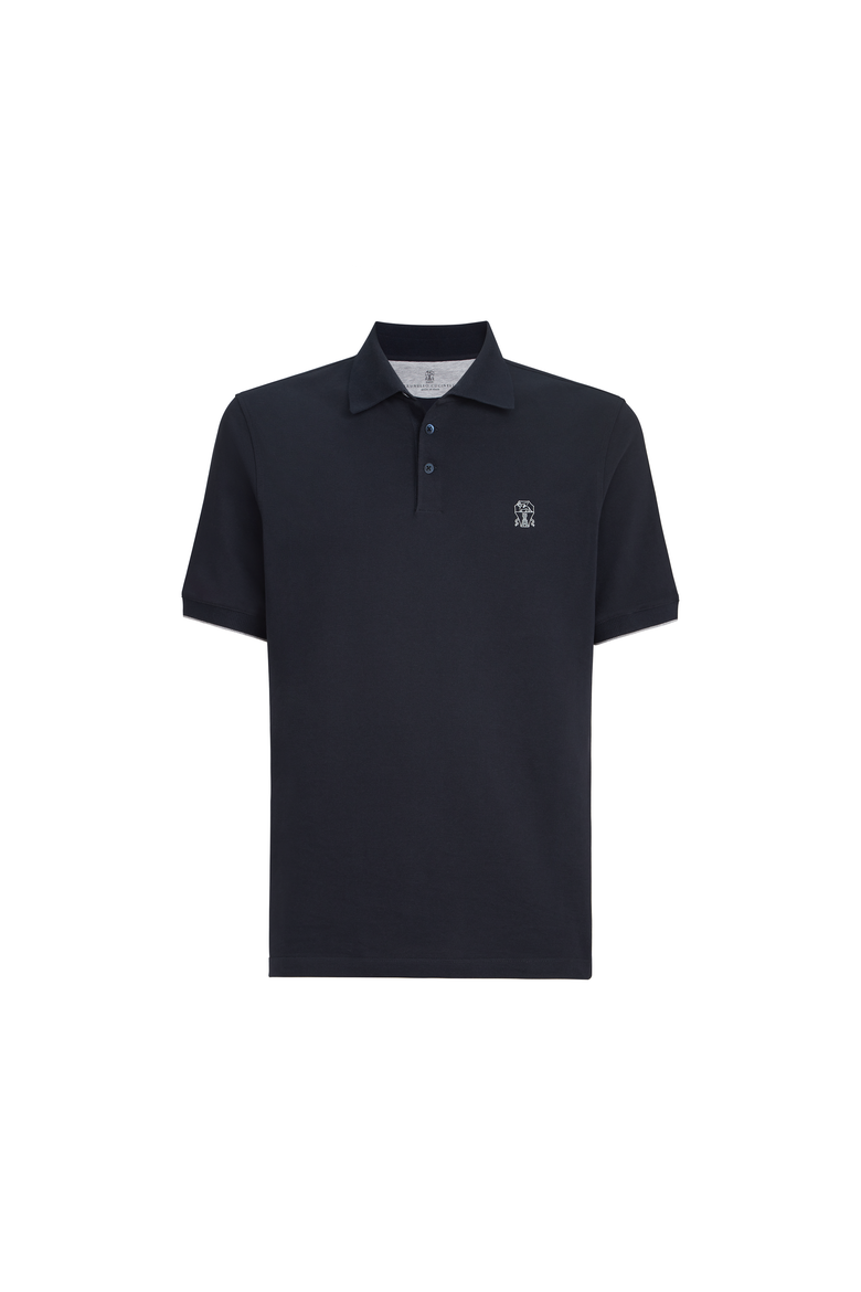 Piqué polo shirt, Alternate, color, Navy Blue