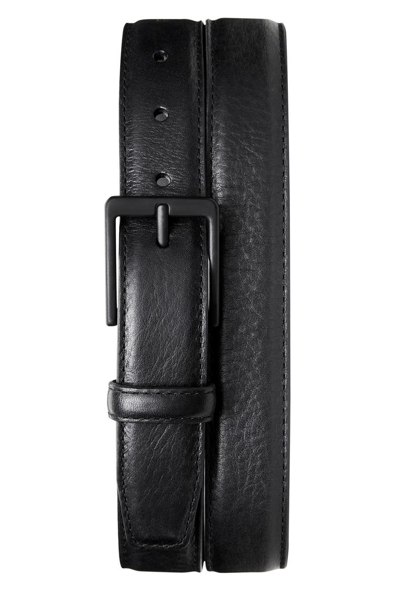 Guardian Leather Belt Set, Alternate, color, BLACK WHISKEY