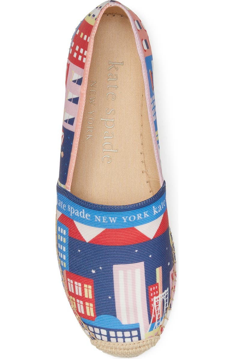 Kate Spade New York city map espadrille flat, Alternate, color,