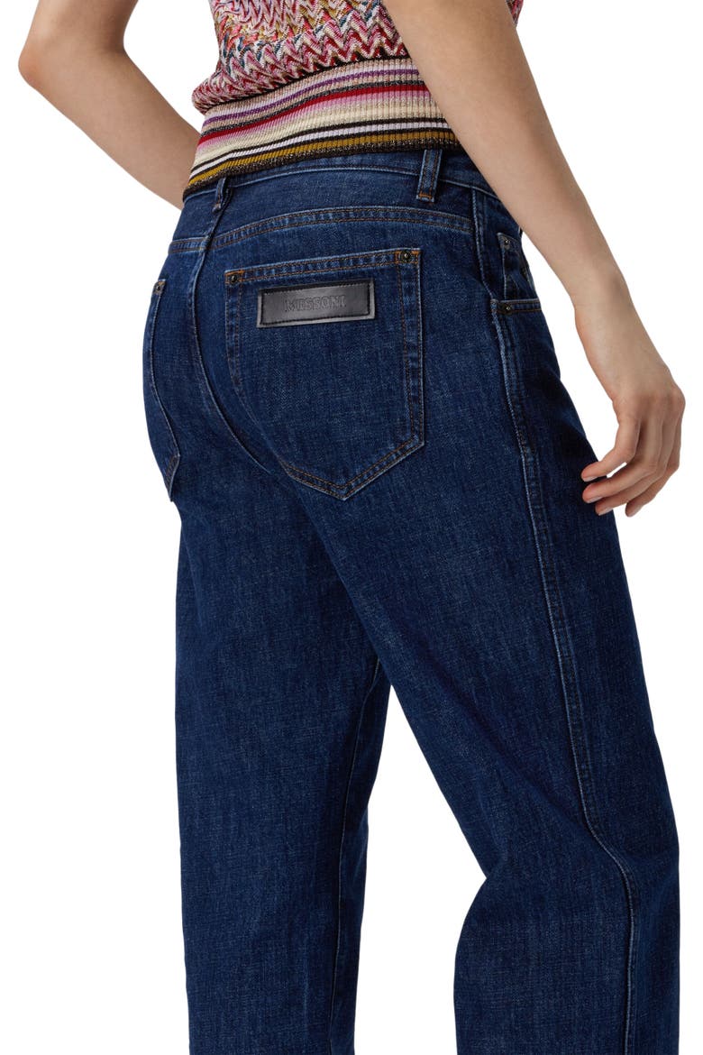 Five-pocket Mid-rise Denim Pants, Alternate, color, Blue