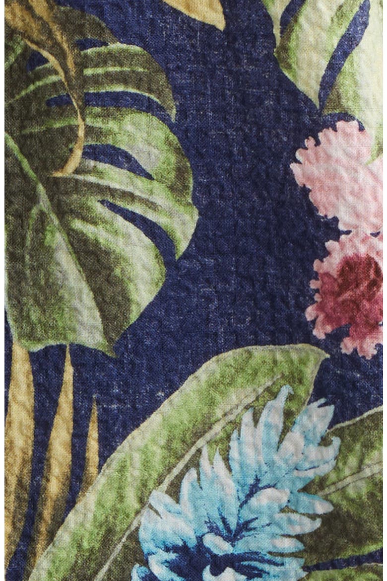 Nova Wave Selva Gardens Floral Short Sleeve Seersucker Button-Up Shirt, Alternate, color, COASTLINE