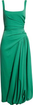 Lela Rose Asymmetric Faille Bubble Dress
