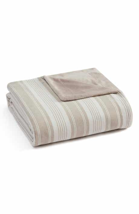 Tate Striped Chenille Throw Blanket