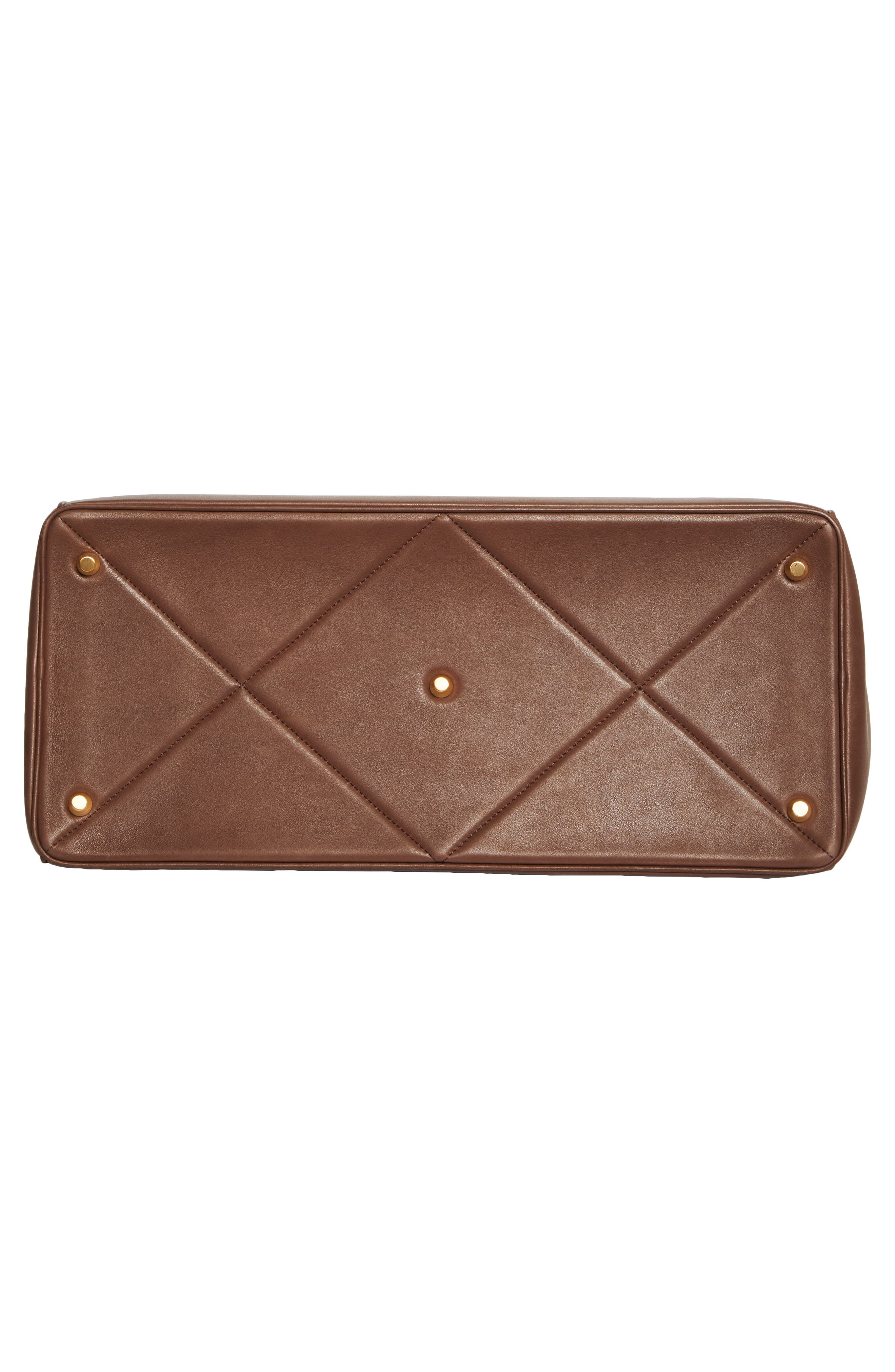 Thom Browne Mr. Thom Soft Pebble Leather Luggage Bag, Alternate, color, 