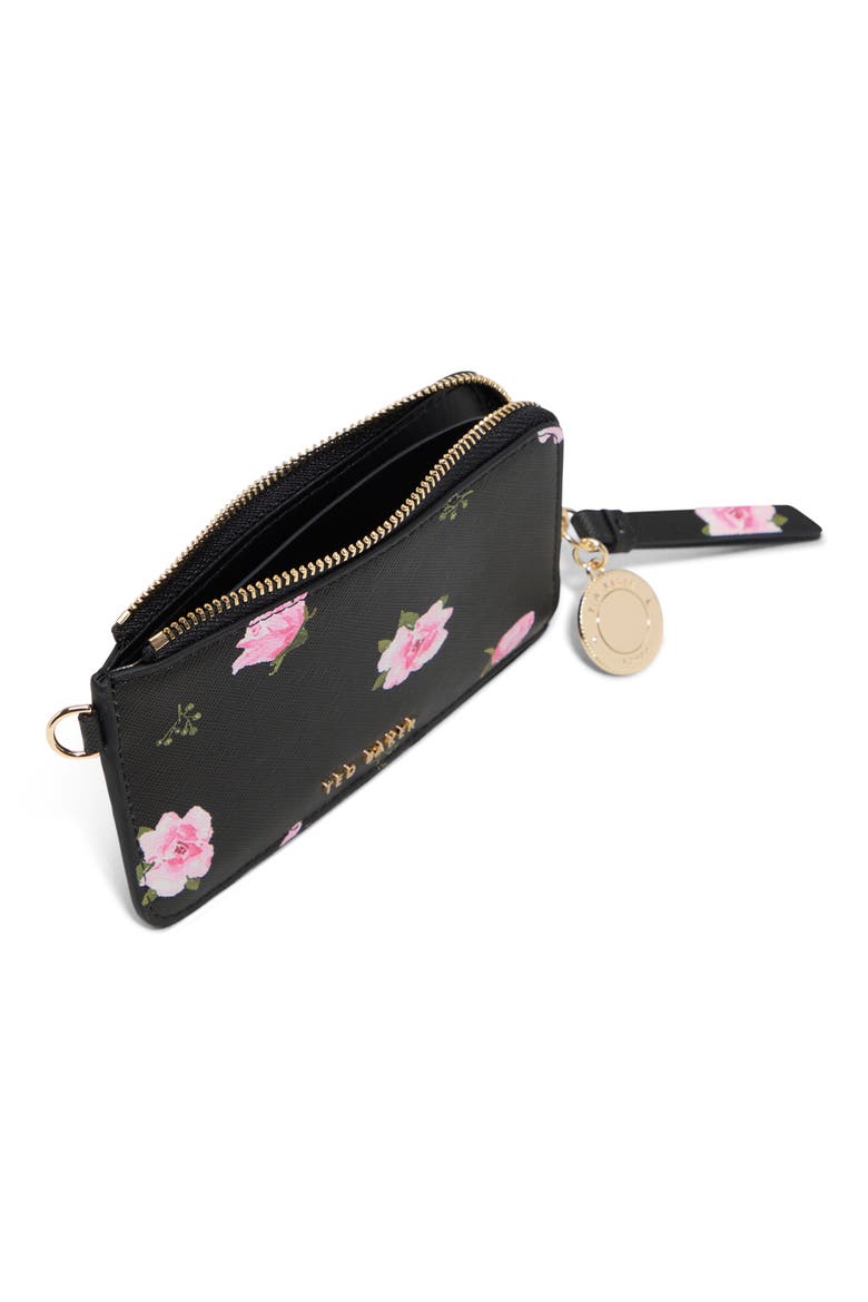 Lulu Zip Around Card Case, Alternate, color, BLACK COMBO