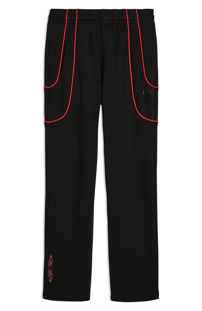 PUMA Kid' Essentials Fleece Pants, Main, color, Black