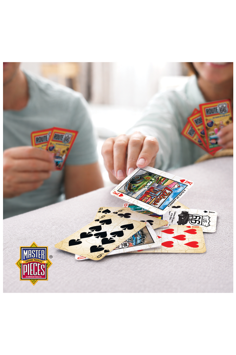 Route 66 Playing Cards, Alternate, color, Multicolor