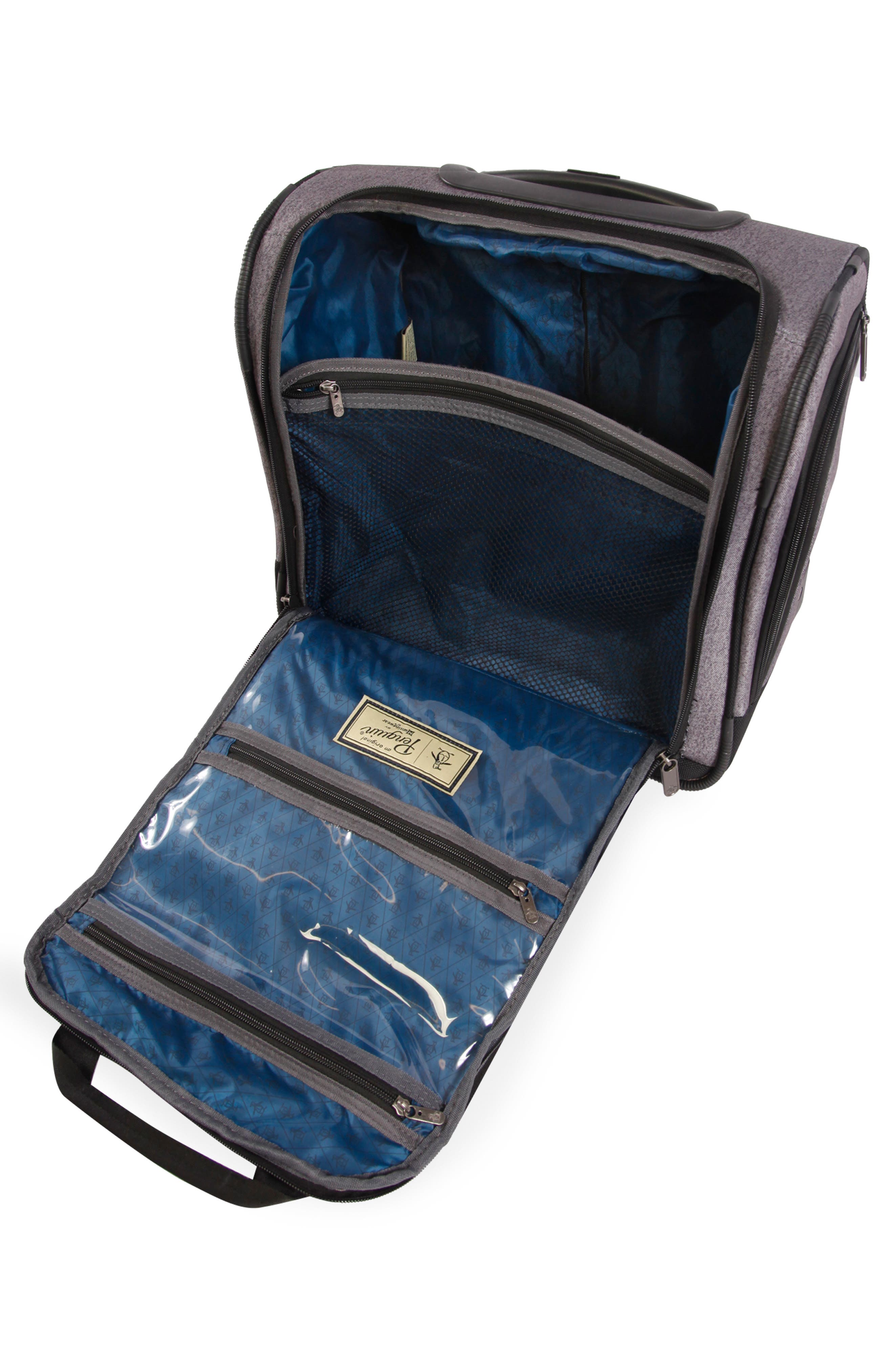 Original Penguin Ethan Under Seat Luggage, Alternate, color, Heather Grey