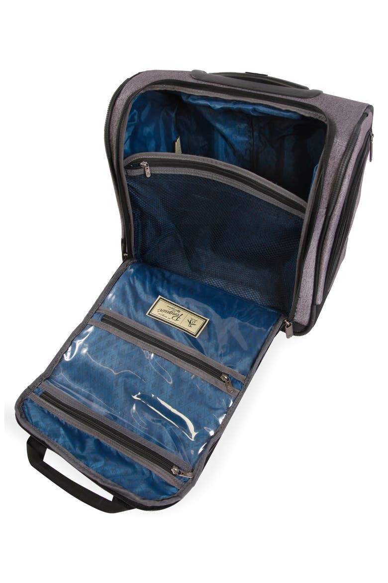Ethan Under Seat Luggage, Alternate, color, HEATHER GREY