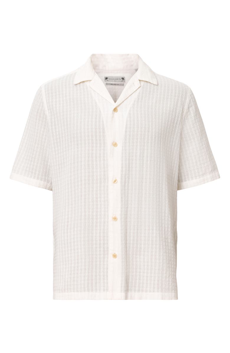 AllSaints Shaw Short Sleeve Button-Up Shirt, Alternate, color, 