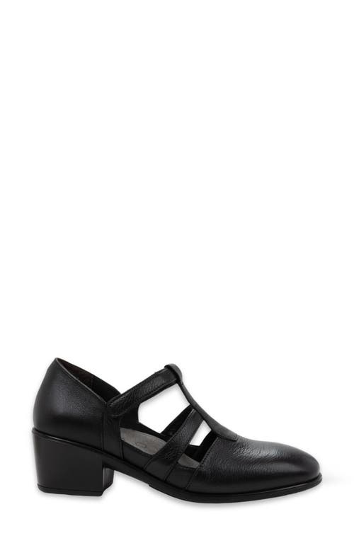 Naot Authentic T-strap Pump In Black