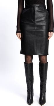 Bardot Phenix Faux Leather Pencil Skirt