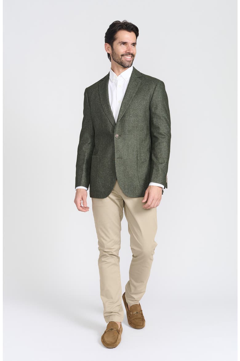Wool Blend Sport Coat, Alternate, color, MOSS GREEN