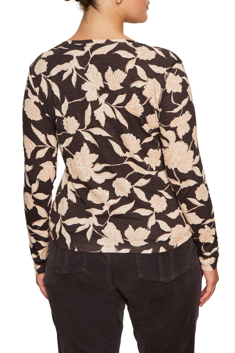 Perfect Notch Print Long Sleeve T-Shirt, Alternate, color, SEMISWEET