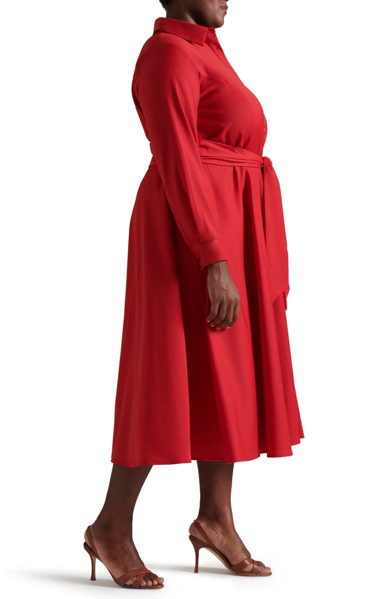 Pari Passu Wool Tace Shirtdress, Alternate, color,